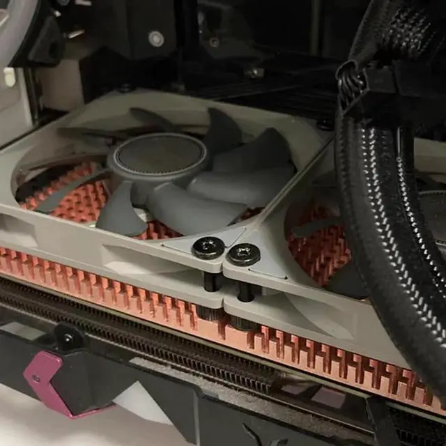 Alt view image 6 of 7 - RTX 3060 3080 3090 Backplane Pure Copper Heat Sink Graphics Card Memory Auxiliary Radiator 90X180MM Thickness 3MM