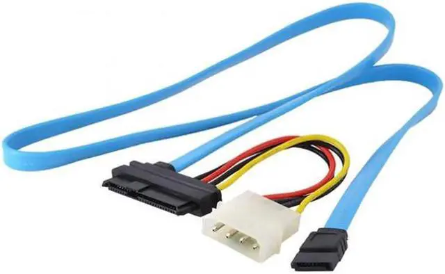 Alt view image 2 of 7 - Aomoproing Hard Disk SFF-8482 SAS Cable 29Pin to 1* SATA 7PIN HDD Cable 70cm