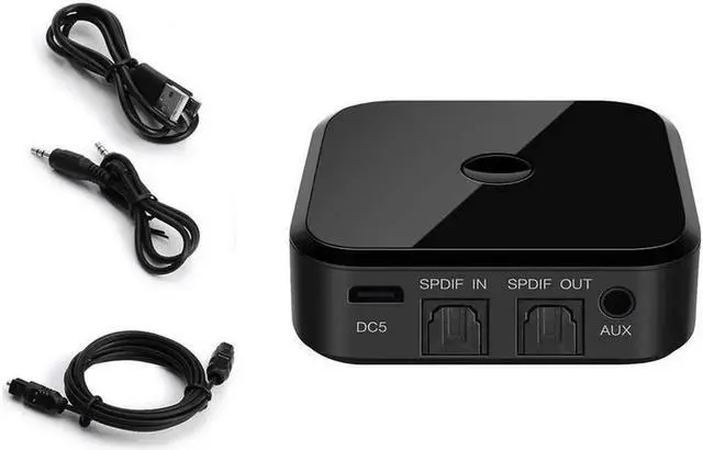 Alt view image 5 of 6 - 4.1 Wireless Bluetooth Receiver TX16 3.5mm Apt-x Wireless Stereo Adapter With Optical Toslink/SPDIF For Smartphone PC TV