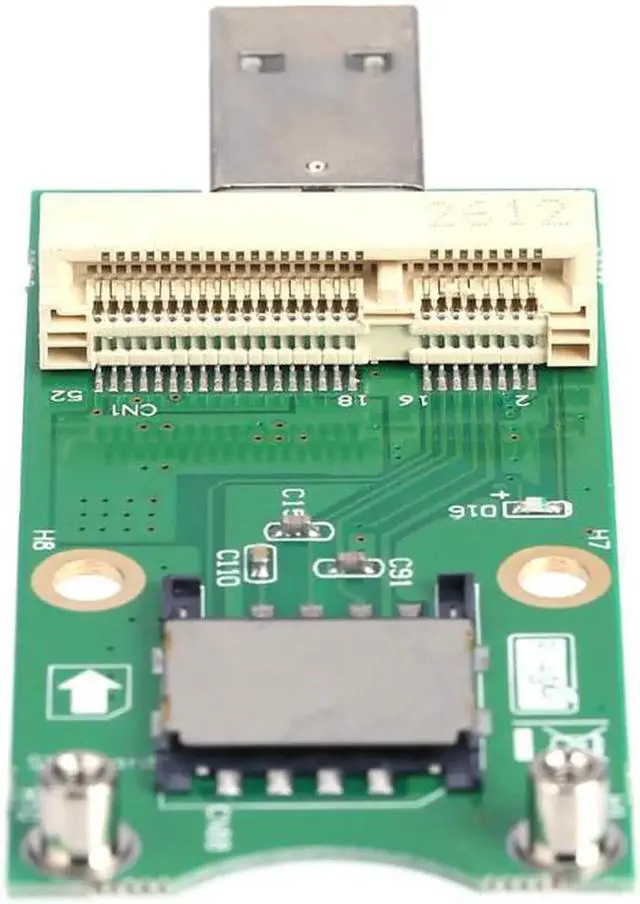 Alt view image 2 of 6 - Mini Wireless PCI-E to USB Adapter with SIM 8 Pin Card Slot for WWAN/LTE Module Converts 3G/4G Wireless Mini-Card to USB Port