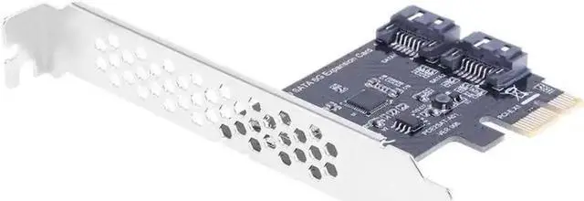 Alt view image 3 of 6 - PCI-E PCI Express to SATA 3.0 Extension Card with Bracket 2-Port SATA III 6Gbps Expansion Adapter Boards for Computer