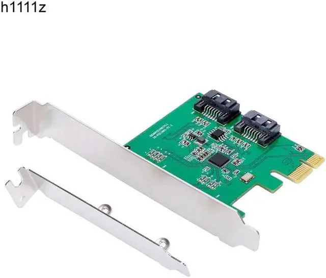 Main image of PCI Express PCIE PCI E SATA Card SATA Controller 2 Port SATA 3 PCIe 2.0 x1 Card Low Profile Bracket ASMedia ASM1061 Chips