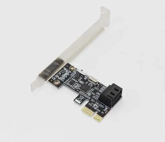 Alt view image 6 of 6 - SATA Card PCI Express to 2 Ports SATA 3.0 Card 6Gbps PCI E SATA PCIE SSD Adapter Low Bracket Computer Components IPFS HDD Mining