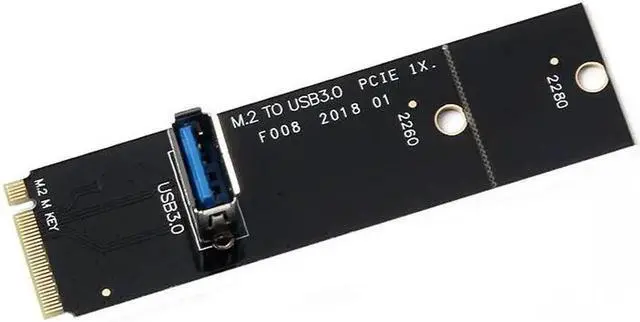 Alt view image 2 of 4 - NGFF to PCI E 16x Slot Riser Card PCIE to M2 Adapter USB 3.0 Extender M.2 M Key for Graphics Card for BTC Miner Antminer Mining