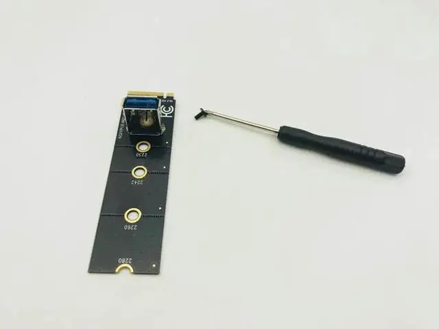 Alt view image 4 of 5 - USB 3.0 Extender Adapter NGFF to PCI E Riser Card M2 to PCIe Expansion Card Convertor for Graphics Cards BTC Mining Miner