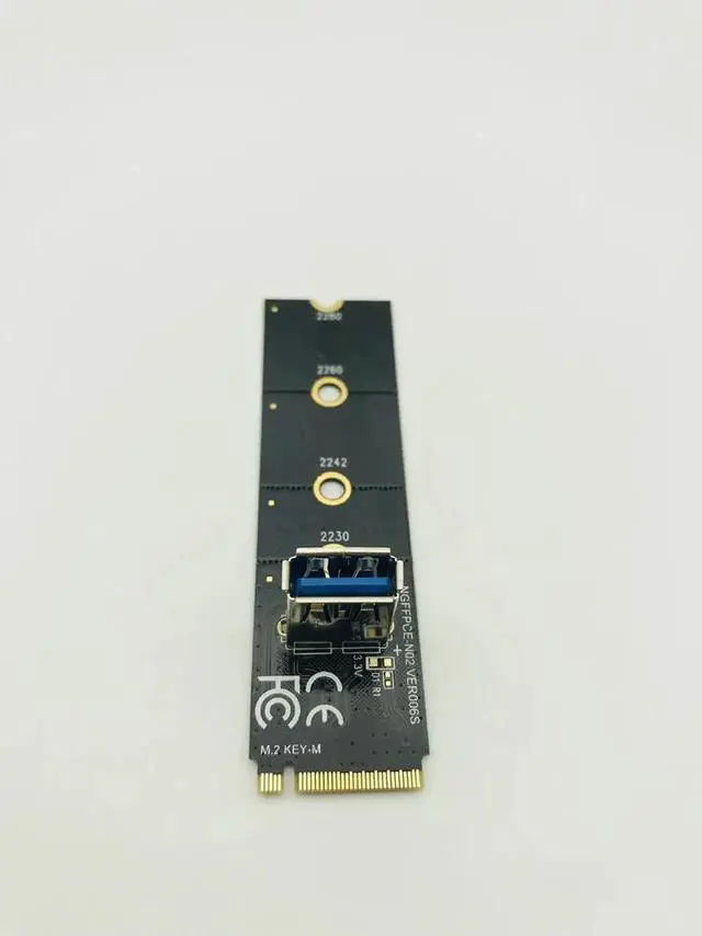 Alt view image 5 of 5 - USB 3.0 Extender Adapter NGFF to PCI E Riser Card M2 to PCIe Expansion Card Convertor for Graphics Cards BTC Mining Miner