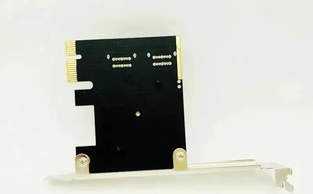 Alt view image 3 of 6 - PCI E PCI Express to SATA 3.0 Extension Card with Bracket 4 Port SATA III 6Gbps Expansion Adapter Boards for Computer Chassis PC