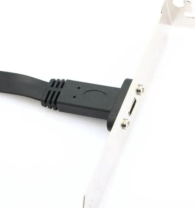 Alt view image 5 of 6 - Computer Cables 0.3m 0.5m USB3.1 Front Panel Header Type E Male to USB C Type C Female Extension Wire Adapter Cable Cord