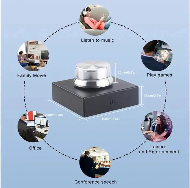 Alt view image 7 of 7 - USB Volume Control Lossless PC Computer Speaker o Volume Controller Knob, Adjuster Digital Control With One Key Mute Function for Phone Laptop Desktop PC