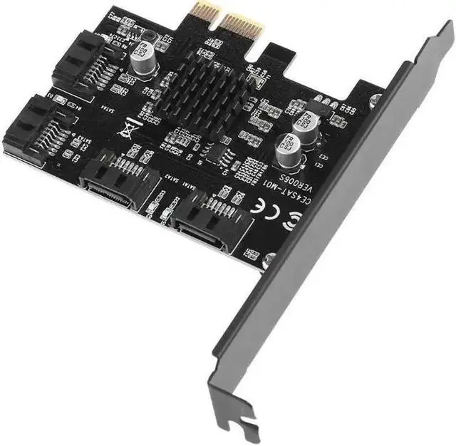 Alt view image 2 of 6 - PCI Express PCIE To SATA 4 x SATA3.0 Interfaces 6G Expansion Controller Adapter Card