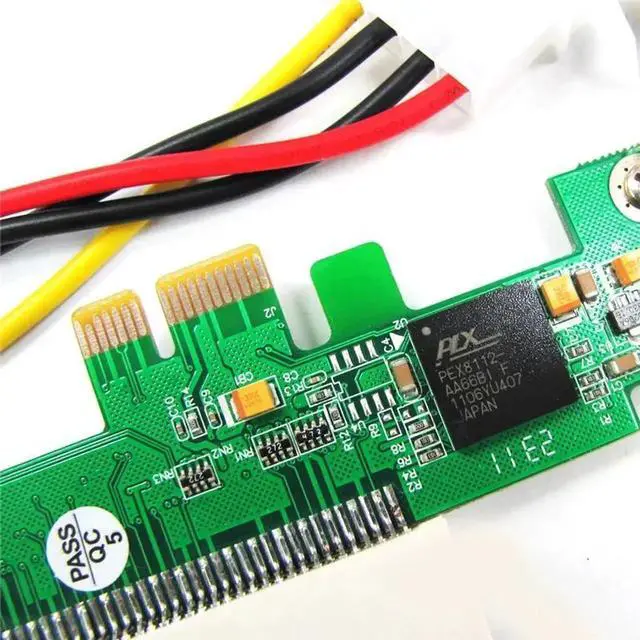 Alt view image 6 of 6 - PCI to PCI-Express PCIE PCI-E X1 X 4 X8 X 16 Bus Riser Card Adapter Converter
