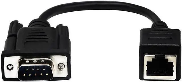 Main image of DB9-RJ45 Cable VGA External Thread To RJ45 Internal Thread Extension Line Adapter Converter Cable Soft Line