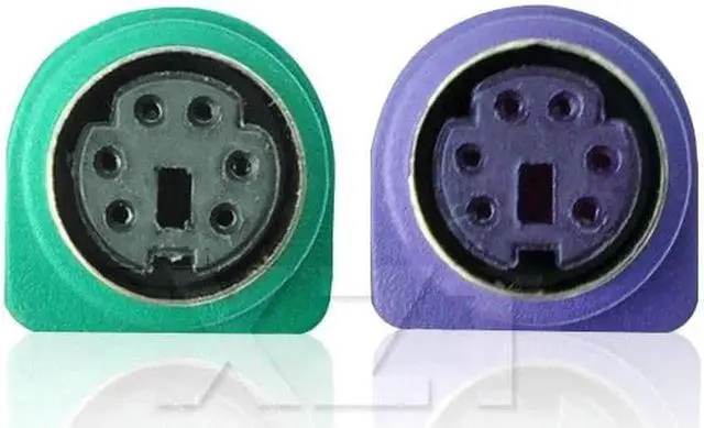 Alt view image 6 of 7 - For Keyboard Mouse Scanner USB Male to 6Pin 6 Pin PS2 PS/2 Female Extension Cable Y Splitter Adapter Connector