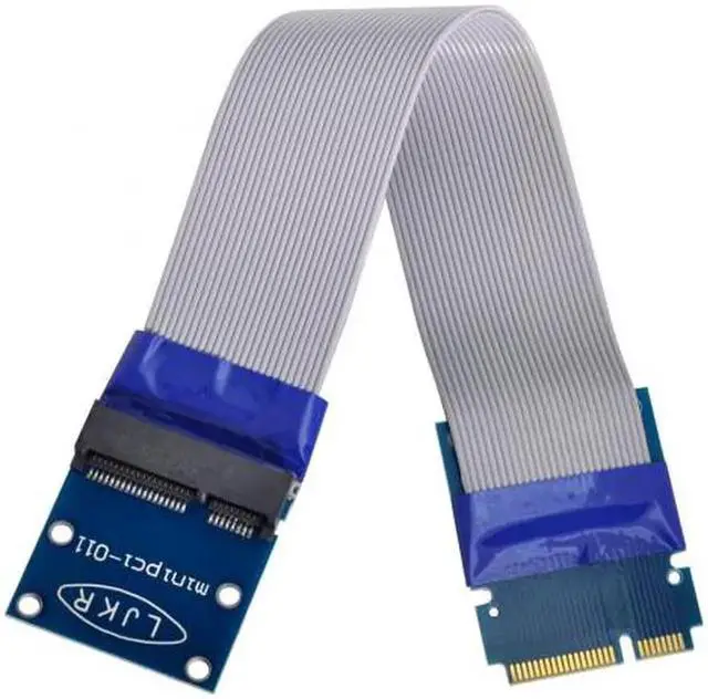 Alt view image 6 of 7 - Aomoproing Flexible Mini PCI Express PCI-e Mini Card Extender 52pin Male to Female Extension FFC Cable