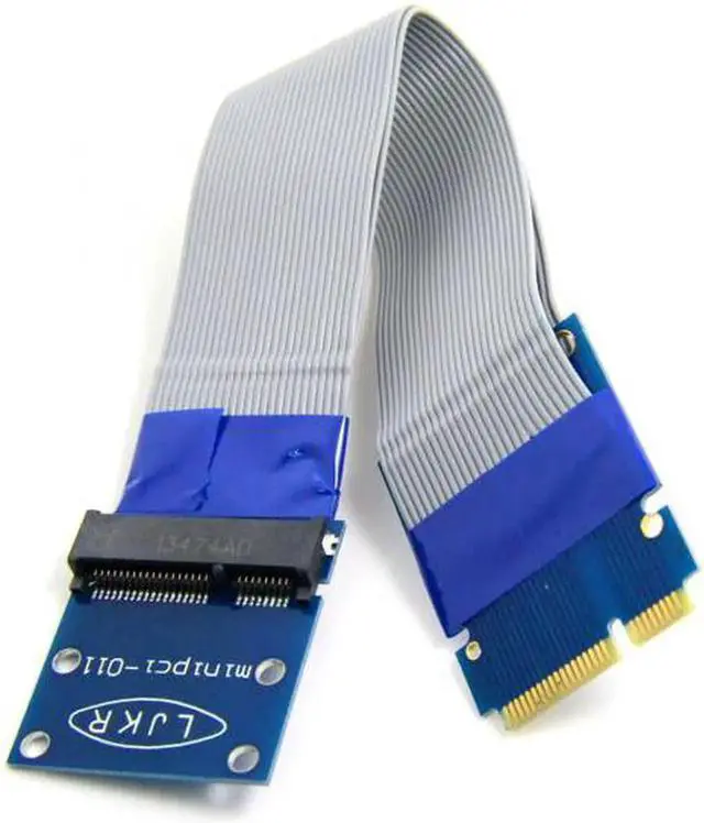 Alt view image 5 of 7 - Aomoproing Flexible Mini PCI Express PCI-e Mini Card Extender 52pin Male to Female Extension FFC Cable