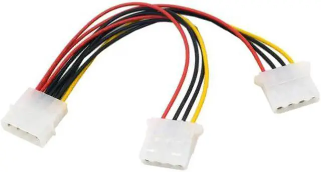 Alt view image 3 of 7 - Aomoproing IDE 4 Pin to Dual IDE Y Splitter 10cm Hard Disk Power Supply Extension Cable