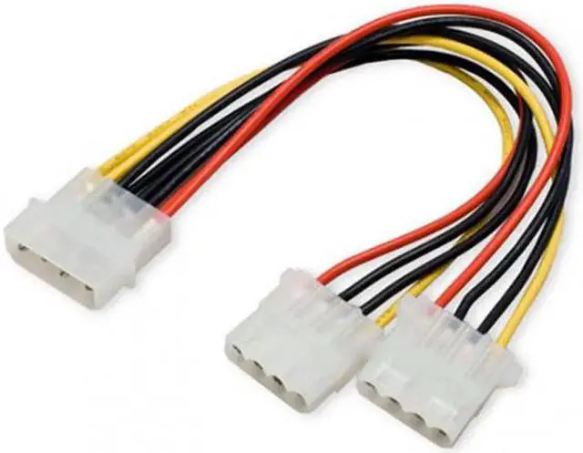 Alt view image 7 of 7 - Aomoproing IDE 4 Pin to Dual IDE Y Splitter 10cm Hard Disk Power Supply Extension Cable