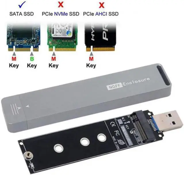 Main image of Aomoproing B/M-key NGFF M2 SSD to USB 3.0 External PCBA Conveter Adapter Card Flash Disk Type