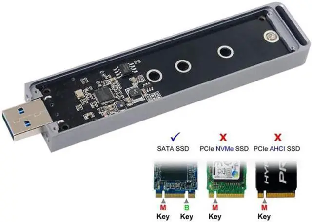 Alt view image 6 of 7 - Aomoproing B/M-key NGFF M2 SSD to USB 3.0 External PCBA Conveter Adapter Card Flash Disk Type U3-037