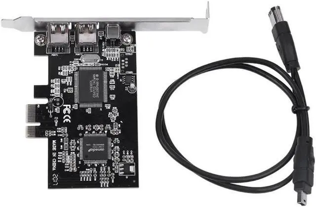 Main image of PCI-E PCI Express FireWire 1394a IEEE 1394 Controller Card with Firewire Cable Add On Cards firewire controller cards