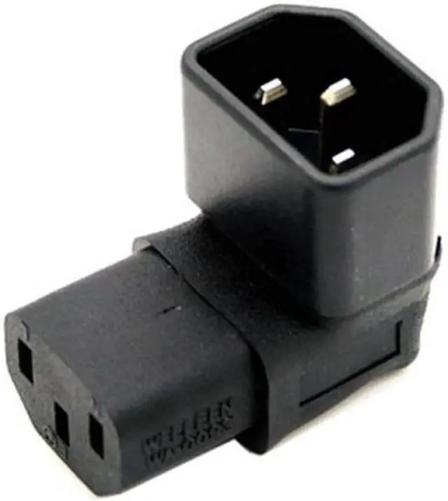 Main image of Aomoproing IEC Male C14 to Up Direction Right Angled 90 Degree IEC Female C13 Power Extension Adapter