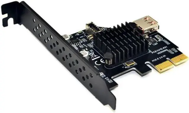 Alt view image 3 of 7 - Aomoproing USB 3.1 Front Panel Socket & USB 2.0 to PCI-E Express Card Adapter for Motherboard UC-136