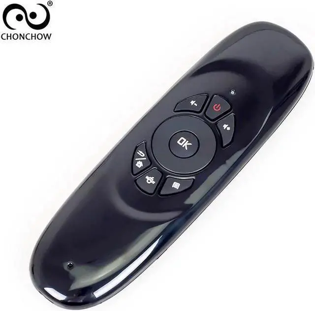 Alt view image 4 of 6 - Aomoproing C120 2.4G Mini Wireless Keyboard Gyroscope Air Fly Mouse Universal Remote Control With USB Receiver For Android TV Box Smart TV