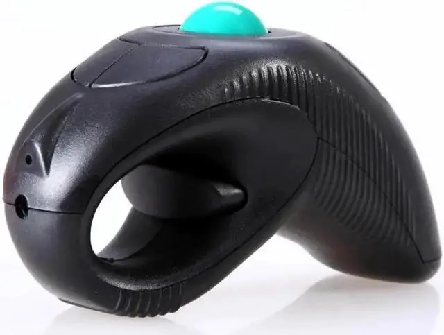 Alt view image 3 of 5 - 2.4GHz air thumb control handheld wireless mouse pointer with optical tracking ball laser beam Y-10L handheld trackball mouse