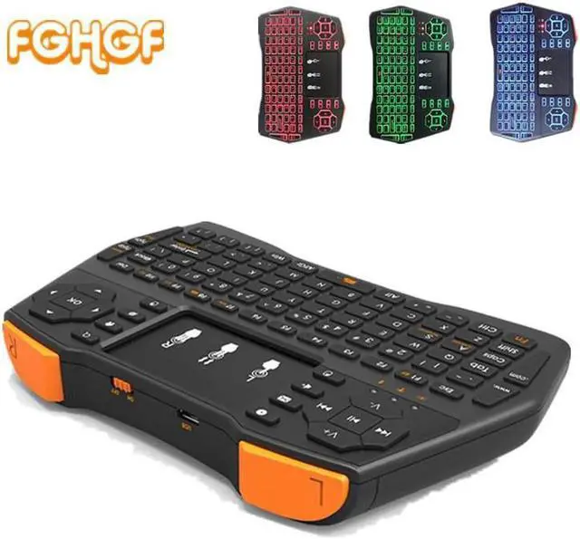 Main image of Aomoproing Original VIBOTON i8 Plus 2.4G Wireless Keyboard Fly Air Mouse with Touchpad 3-Color Backlight For Laptop/Tablet/PC/TV box/Gamer