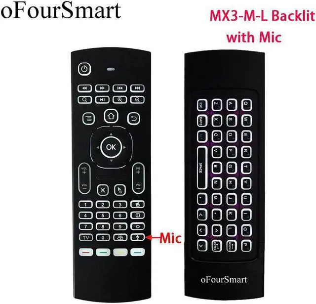 Main image of Aomoproing MX3-M-L Portable 2.4G Fly Air Mouse Backlight with Voice Wireless Keyboard Controller Air Mouse for Smart TV box Projector HTPC