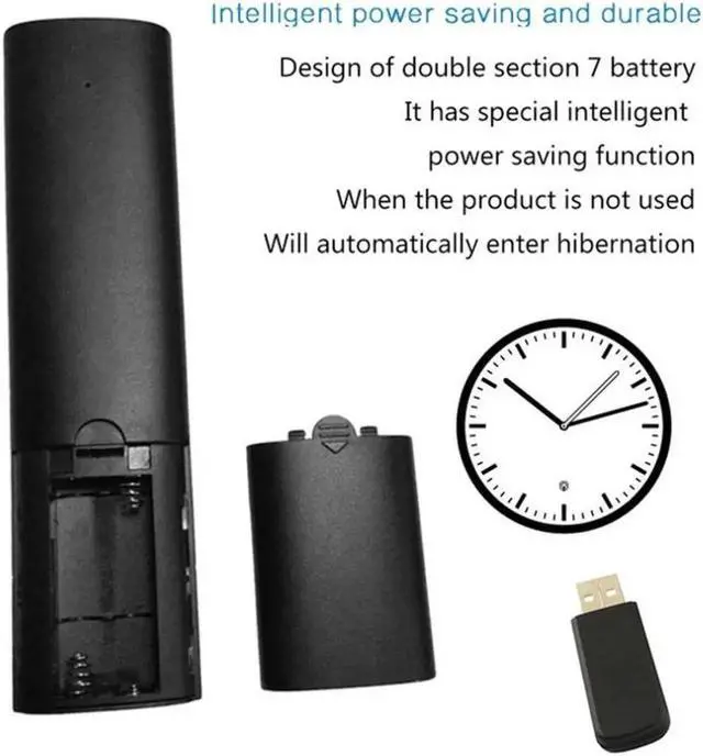 Alt view image 2 of 6 - Aomoproing Q5 Air Mouse 2.4G Voice Input Remote Control Wireless Air Remote Mouse with USB Receiver HTPC PC Controller for Smart TV