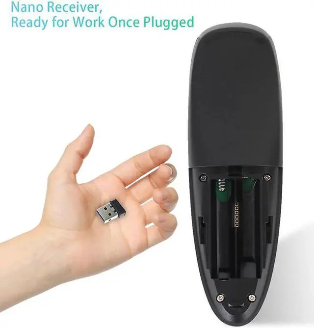 Alt view image 6 of 6 - Aomoproing kebidu 2.4GHz Wireless G10 Fly Air Mouse G10s For Gyro Sensing Game With Voice Control Mini Remote Control For Android Tv Box