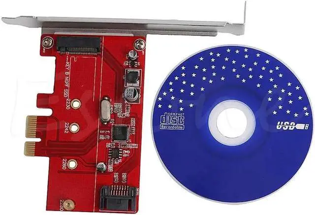 Main image of 1 Set PCI-E Express 2.0 to NGFF M.2 B Key SSD + SATA III 3.0 Combo Adapter Converter High Speed