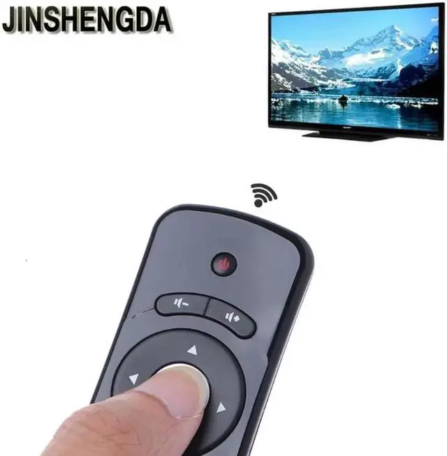 Alt view image 3 of 6 - Aomoproing JINSHENGDA TV Remote Control T2 Fly Air Mouse 2.4G Wireless 3D Gyro Motion Stick Remote Control For PC Smart TV
