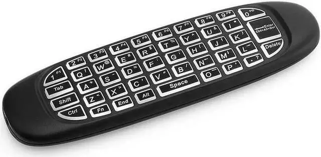 Alt view image 5 of 6 - Aomoproing C120 Backlight Fly Air Mouse Wireless Game Keyboard Rechargeable 2.4GHz Universal Smart Controle Remote for Android TV Box PC