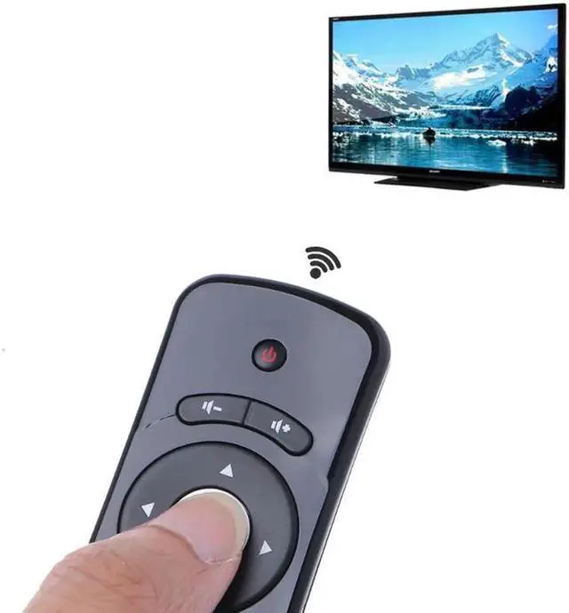 Alt view image 2 of 6 - Aomoproing T2 Fly Air Mouse 2.4G Wireless 3D Gyro Motion Stick Remote Control For PC Smart TV Black Color
