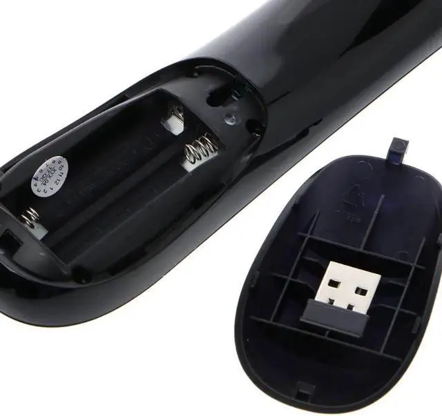 Alt view image 3 of 6 - Aomoproing T2 Fly Air Mouse 2.4G Wireless 3D Gyro Motion Stick Remote Control For PC Smart TV Black Color