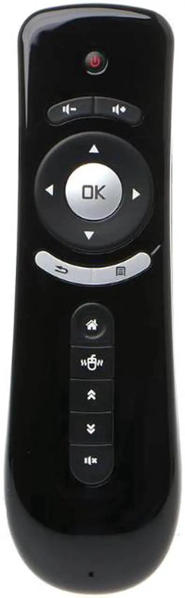Alt view image 6 of 6 - Aomoproing T2 Fly Air Mouse 2.4G Wireless 3D Gyro Motion Stick Remote Control For PC Smart TV Black Color