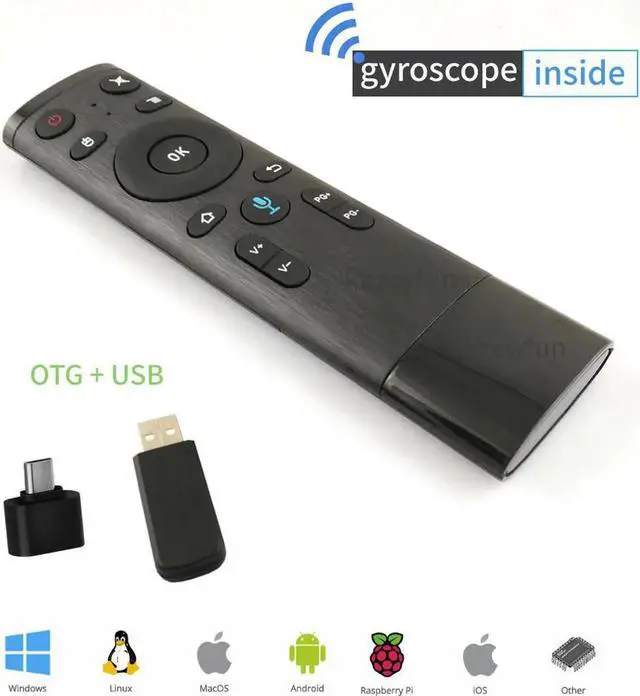 Main image of Aomoproing Kfun Air Mouse Wireless 2.4G Gyroscope Remote Control For Android Smart Mini PC/TV BOX PC Android Windows Mac OS Linux