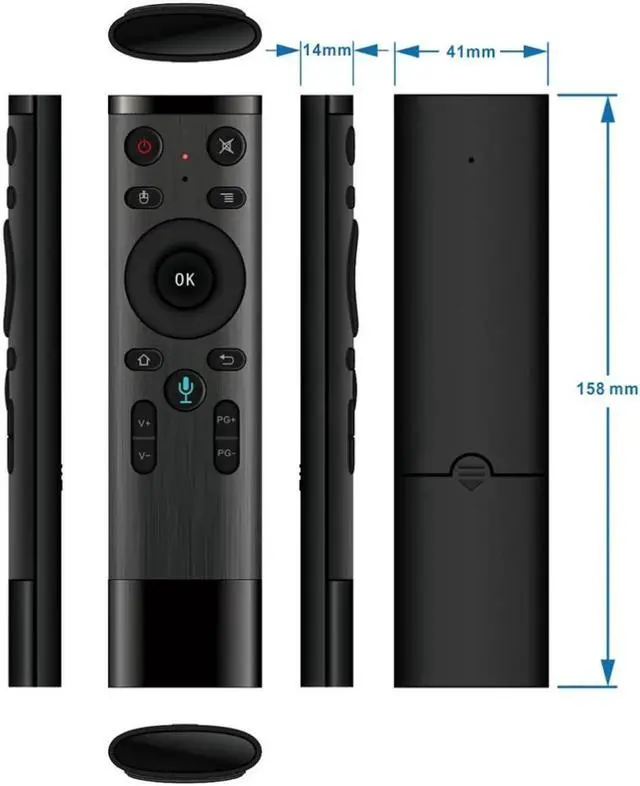 Alt view image 2 of 6 - Aomoproing Kfun Air Mouse Wireless 2.4G Gyroscope Remote Control For Android Smart Mini PC/TV BOX PC Android Windows Mac OS Linux
