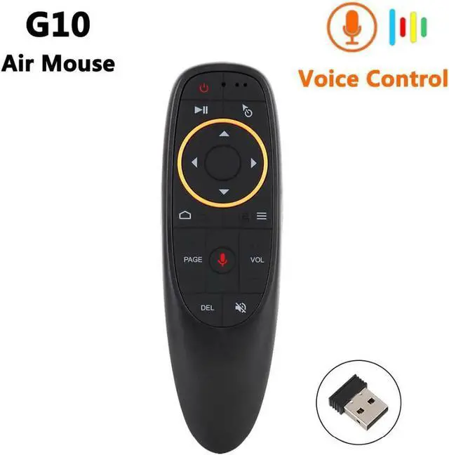 Main image of Aomoproing G10 Voice Control Wireless Air Mouse 2.4G RF Gyro Sensor Smart Remote Control with Microphone for X96 TX3 Android TV Box Mini PC