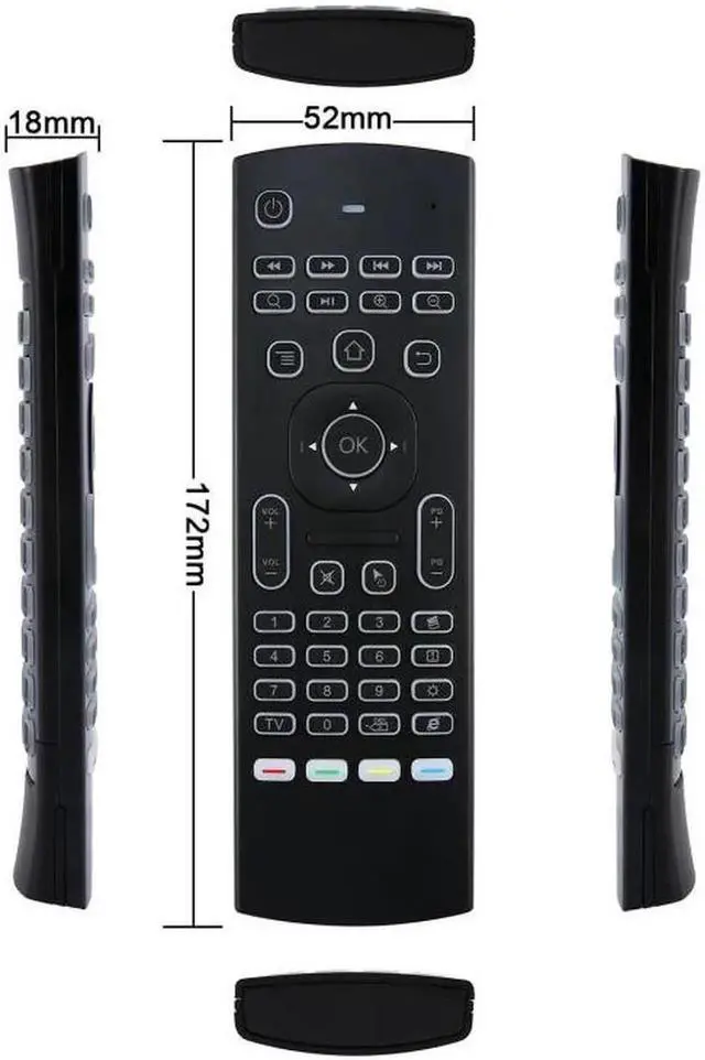 Alt view image 4 of 6 - Aomoproing MX3 MX3-L Backlit Air Mouse T3 Smart Remote Control 2.4G RF Wireless Keyboard For Android Linux Mac OS Gyro remote MX3L
