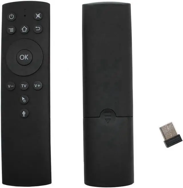 Main image of Aomoproing 2.4GHz Fly Air Mouse Wireless Remote Control w/ Voice Control 6-axis Motion Sensing IR Learning with USB Receiver for TV Box