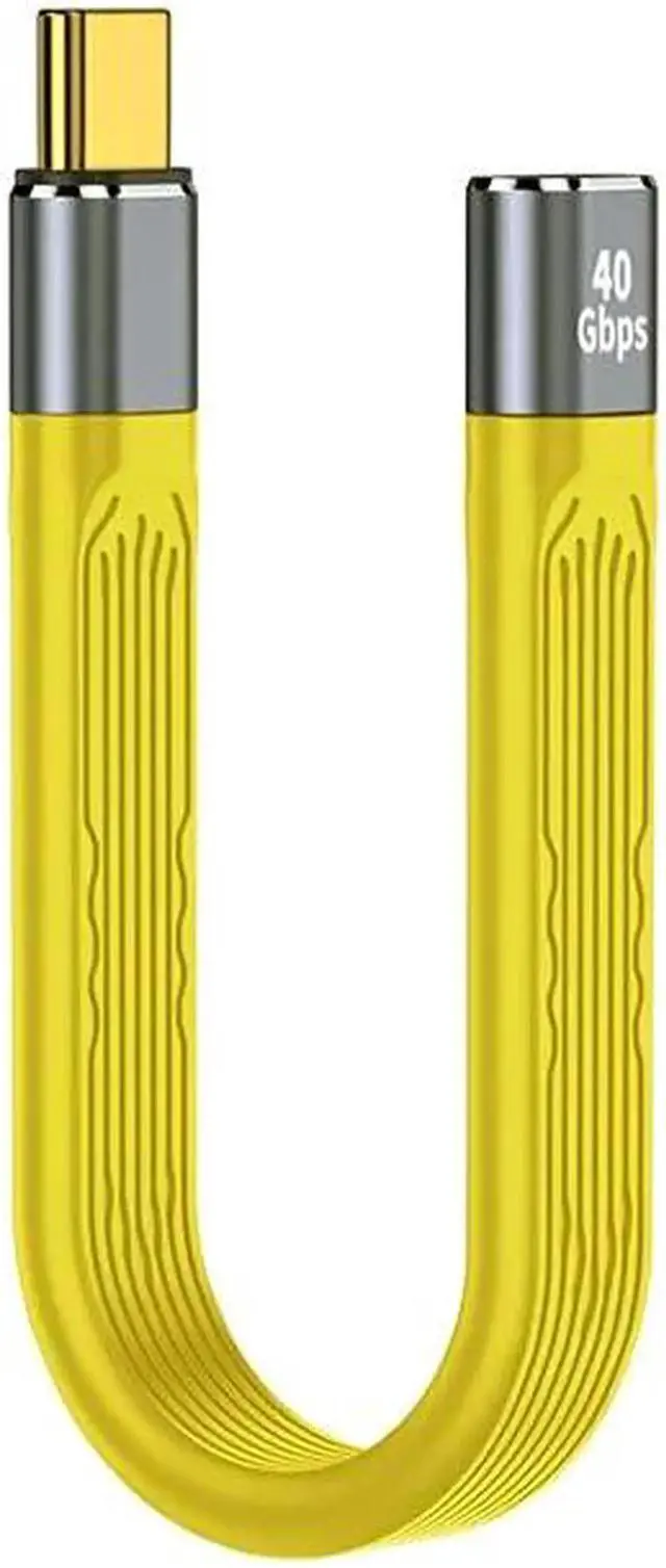 Alt view image 2 of 3 - USB4.0 40Gbps Data Cable PD 100W Fast Charging USB-C Male to Female Short Powerbank Cable USB C Charger 8K@60Hz Data Wire