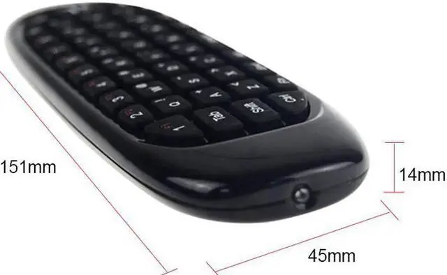 Alt view image 5 of 5 - Aomoproing Russian/English/French/Hebrew C120 2.4G air mouse Rechargeable Wireless remote control Keyboard for Android TV Box PC Computer