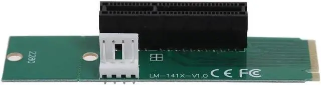 Alt view image 5 of 6 - M.2 SSD To PCI-E PCIE PCI Express 4X Riser Card Converter Adapter Card Support 82 * 22 mm
