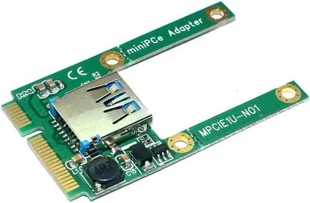 Alt view image 2 of 2 - Mini PCI-E Card Slot Expansion to USB 2.0 Interface Adapter pci express Riser Card adapter