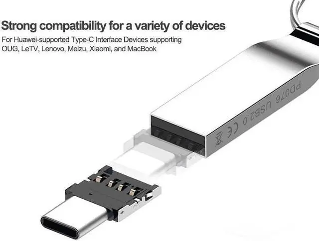 Alt view image 3 of 7 - Type C USB C to USB 2.0 OTG Adapter for Xiaomi Mi A1 For Samsung Galaxy S8 Plus Oneplus 5T Macbook Pro Type C OTG Converter