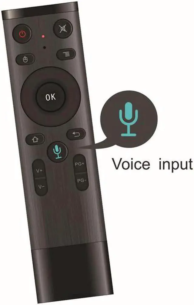 Main image of Aomoproing Q5 Voice control air mouse with voice microphone 2.4G wireless Q5 remote control For Smart tv/Android Box/PC NO IR Function