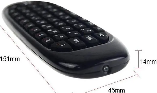 Alt view image 6 of 6 - Aomoproing est C120 2.4G air mouse Rechargeable Wireless remote control Keyboard for Android TV Box Computer Russian English Version